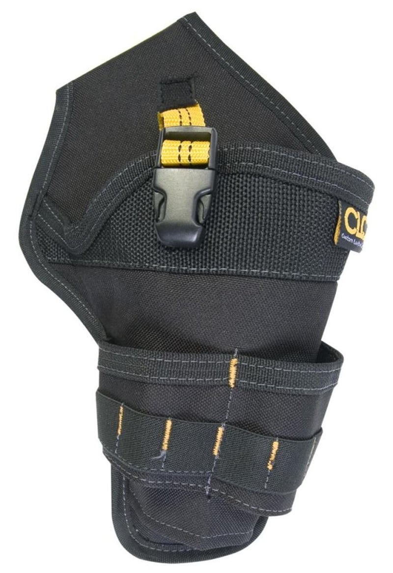 Custom Leathercraft CLC Custom Leathercraft 5023 Deluxe Cordless Poly Drill Holster, Black - Image 1